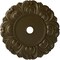 Ekena Millwork Angel Ceiling Medallion (Fits Canopies up to 15 3/4"), 32 1/4"OD x 3 5/8"ID x 1 1/8"P, Brass CM32ANBRS - alternate 1